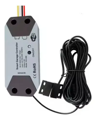 Interruptor Inteligente Garaje Wifi, Dc12-24v Alexa Y Google Blanco