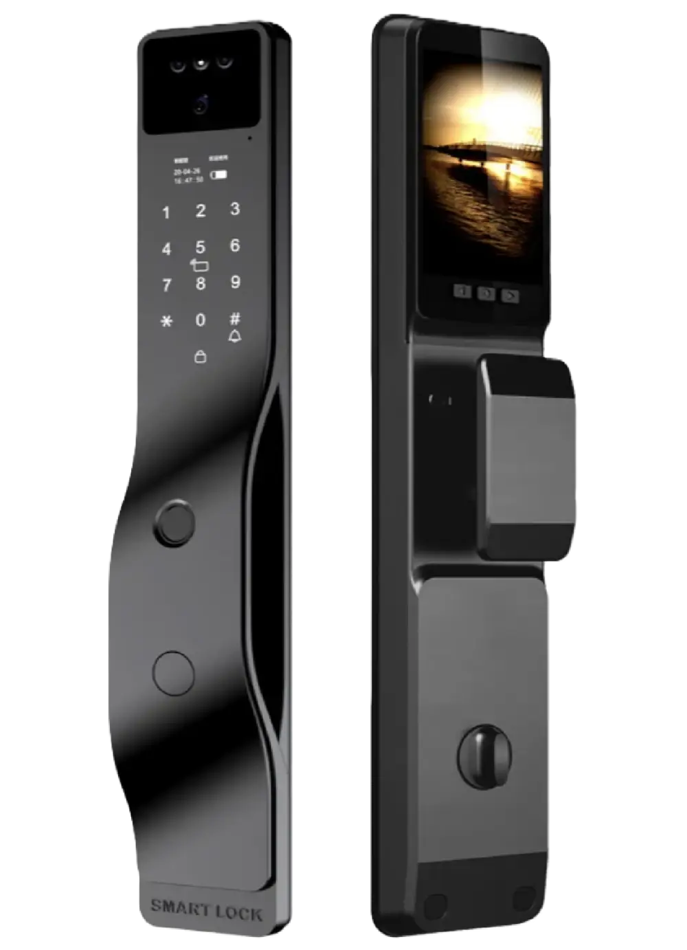 Cerradura WIFI • DM0125 Slim • Biometría Facial 3D (Negro)