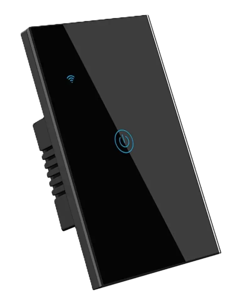 Switch Interruptor Tactil Wifi Inteligente (1 Boton) - Tuya Negro