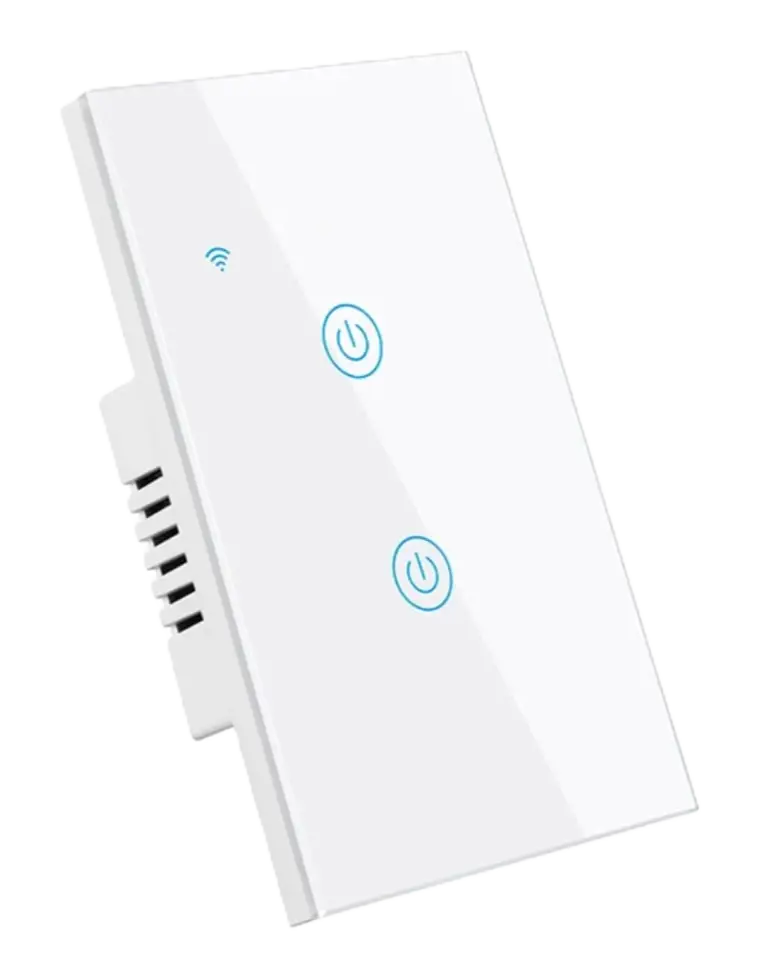 Switch Interruptor Tactil Wifi Inteligente (2 Botones) Tuya Blanco