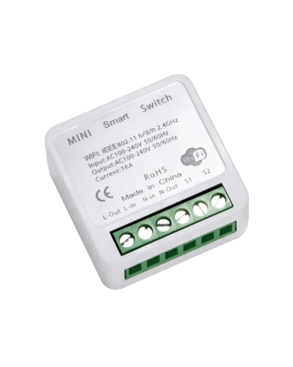 Mini Interruptor Wifi - Tuya/ Smart Life - Alexa/google Blanco