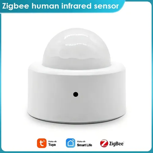 Sensor Detector De Movimiento Inteligente Zigbee 3.0 TUYA Color Blanco