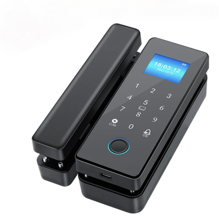 Cerradura WiFi puerta de vidrio -  Biometria facial - Tuya Smart