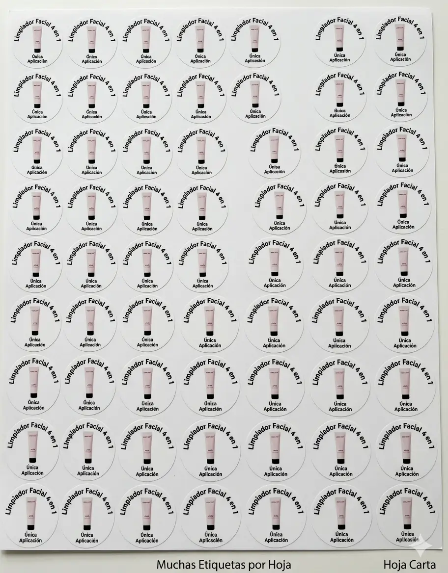 Stikers para muestras de los productos MARY KAY
